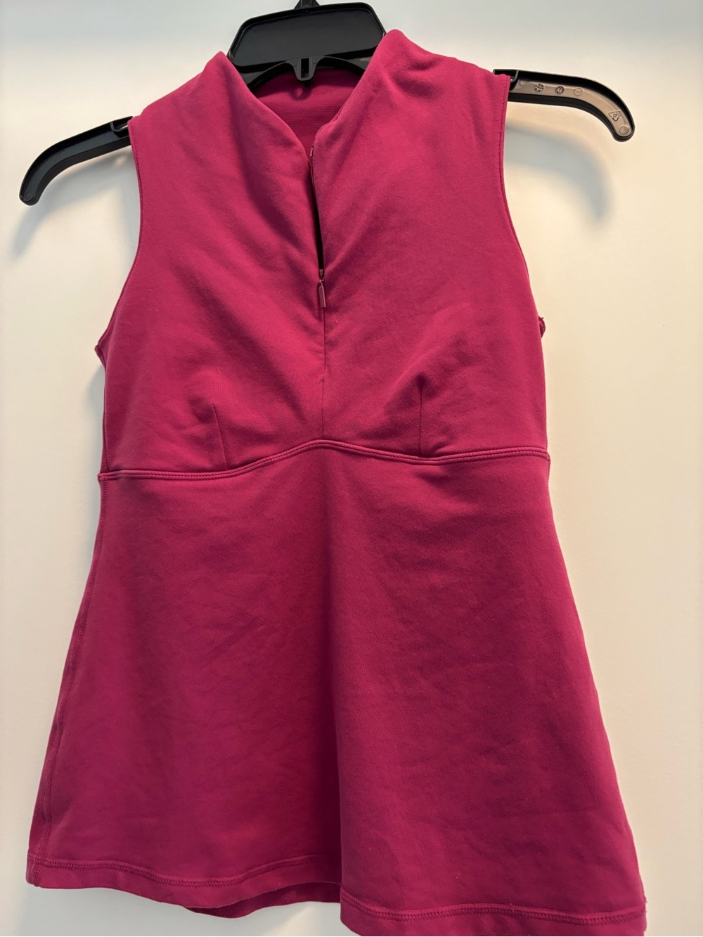 Lululemon Sleeveless Magenta Fit-and-Flare Top